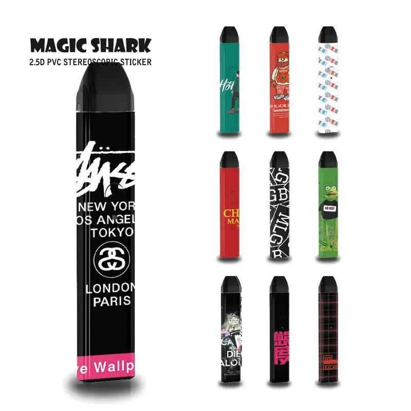 Волшебная Акула Кикс розовая свинка туман мультфильм кролик ПВХ 2.5D наклейка