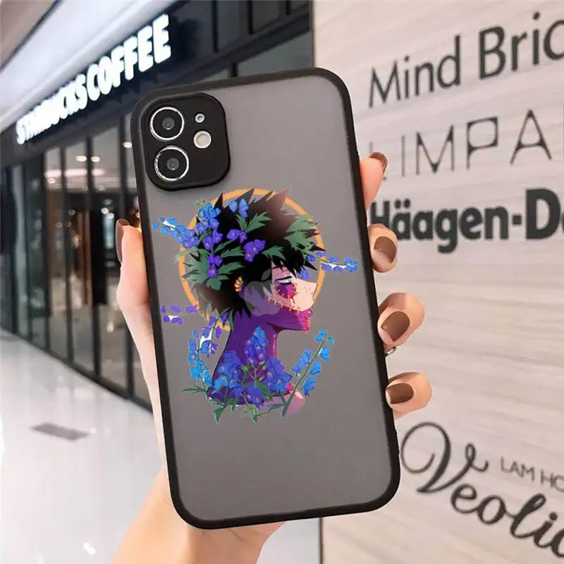 

dabi boku no hero academia manga Phone Case Matte Transparent for iPhone 7 8 11 12 s mini pro X XS XR MAX Plus cover funda