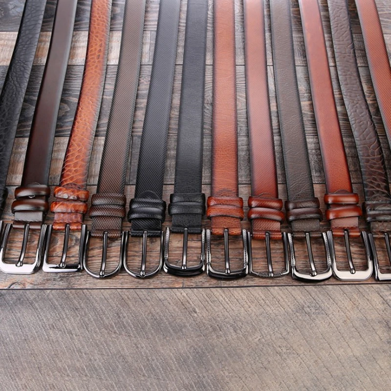 Ремень мужской из натуральной кожи Роскошный дизайнерский пояс воловьей модный