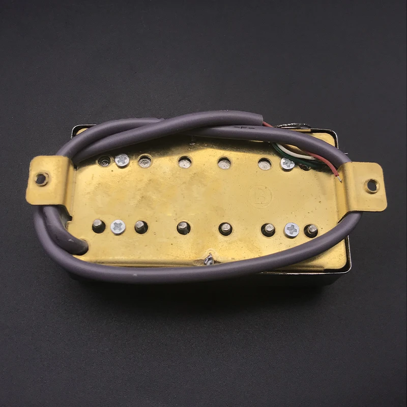 Alnico 5 Humbucker электрогитара пикап хромированная Шея мост Пикап для LP стиль электрическая гитара латунная крышка гитарра пикап