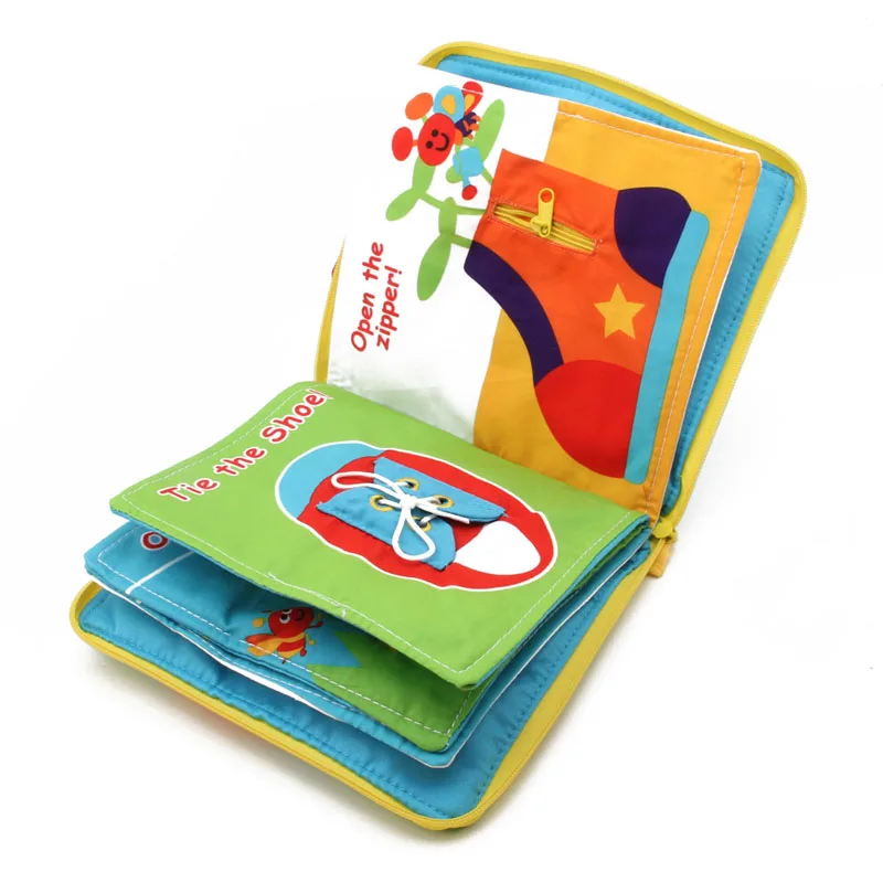 

2020 New Baby Kids Intelligence development Cloth Bed Cognize Book Flower Educational Toy JUN12