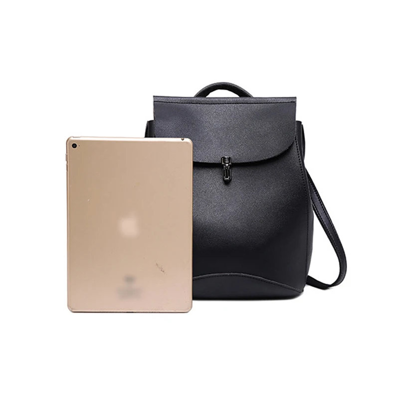 Модный женский кожаный повседневный рюкзак Женская Портативная сумка для