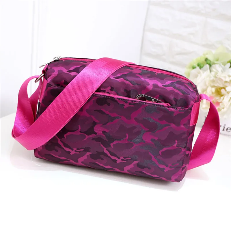 

High Quality Waterproof Nylon Women Handbag Multifunctional Female Shoulder Bag Fashion Female Camouflage Messenger Bag