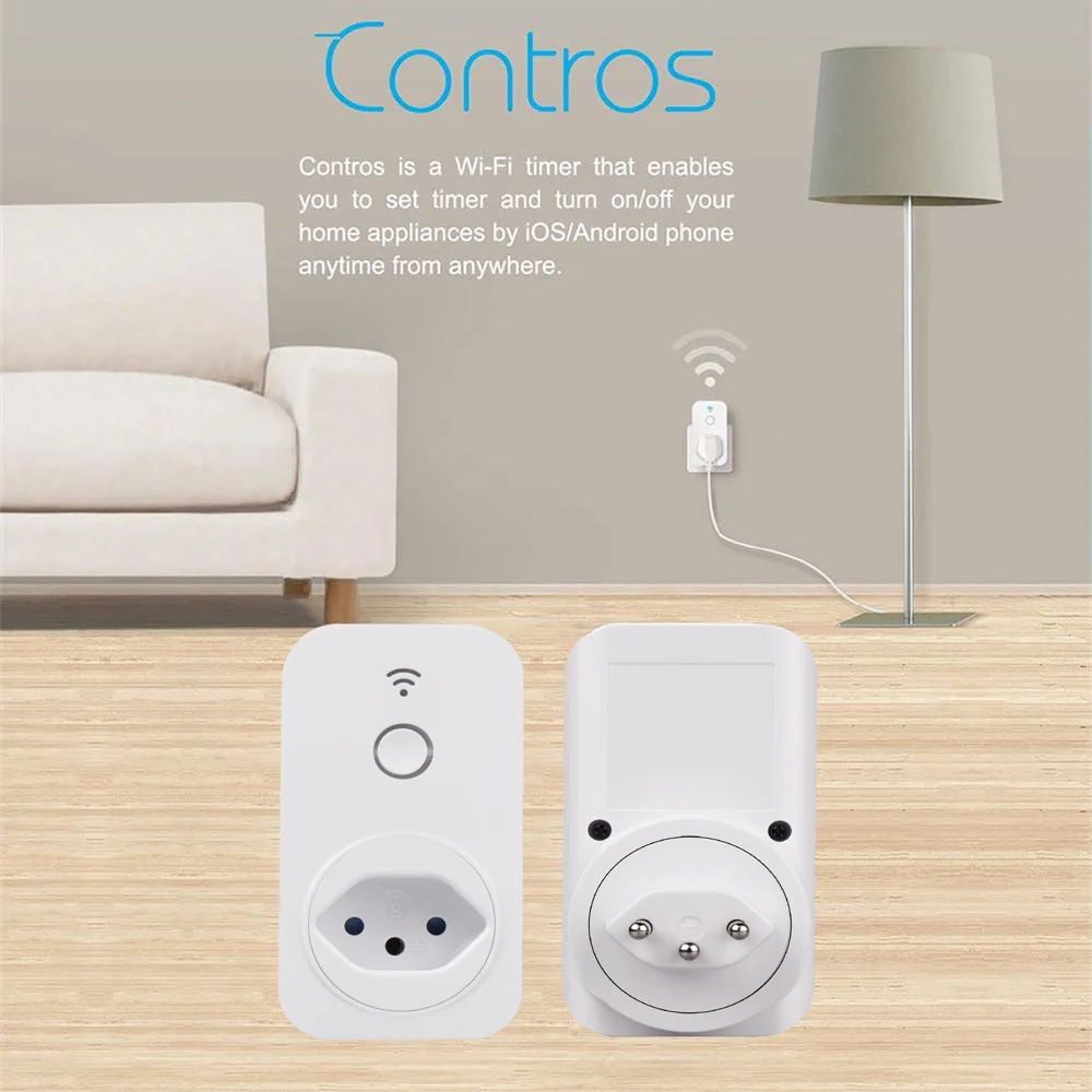 Broadlink оригинальный SP2 бразильская розетка управления BR WiFi вилка таймер умный дом