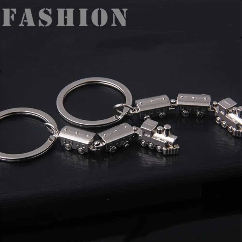 Брелок для ключей мужчин и женщин металлическая модель поезда из сплава