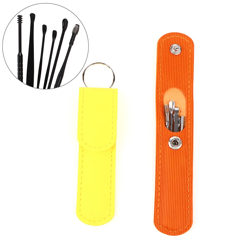 

6pcs/pack Health Care Earpick Ear Cleaner Wax Removal Tool Earpick Sticks Earwax Remover Curette Ear Pick Cleaning Ear Cleanser