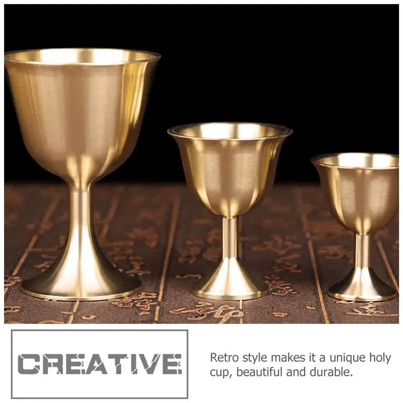 2 шт. декоративные латунные винные чашки украшения в китайском стиле | Дом и сад