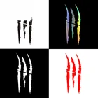 Креативная наклейка на автомобиль, наклейка с изображением монстра и царапин, забавная наклейка из углеродного волокна на автомобиль, водонепроницаемая виниловая наклейка, 40 см * 12 см