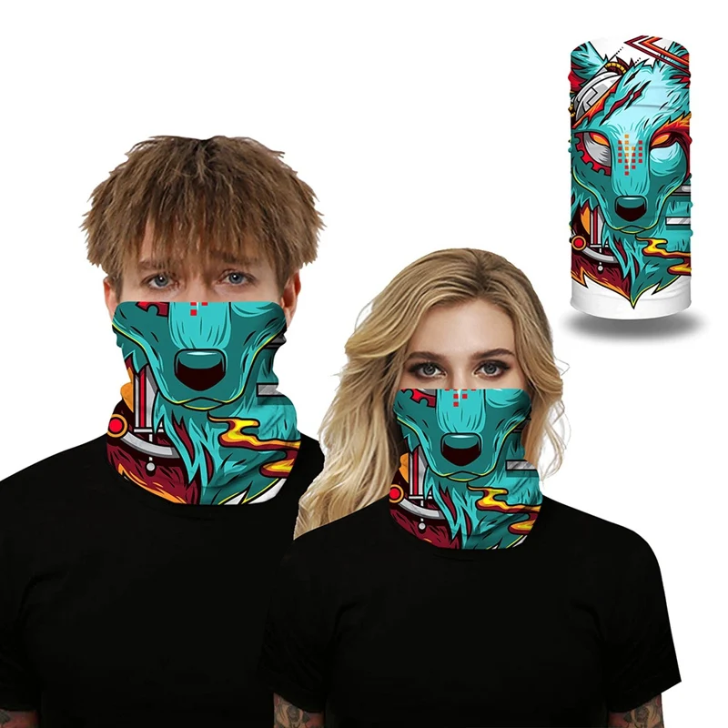 

Men Women Bandana Scarf Seamless Headwear Tube Scarf Anti-sweat Sunshade Dust-proof Headband Outdoor Cycling Scarf