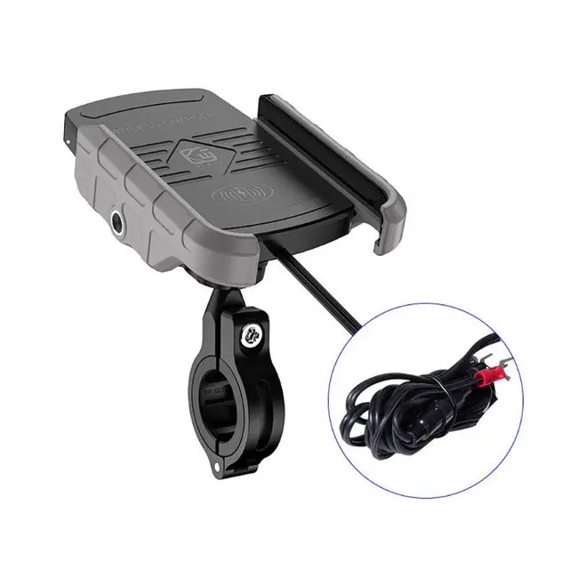 

12V Motorcycle Phone Qi Fast Charging Wireless Charger Bracket Holder Mount Stand For IPhone Xs MAX XR X 8 Samsung Huawei Xiaomi