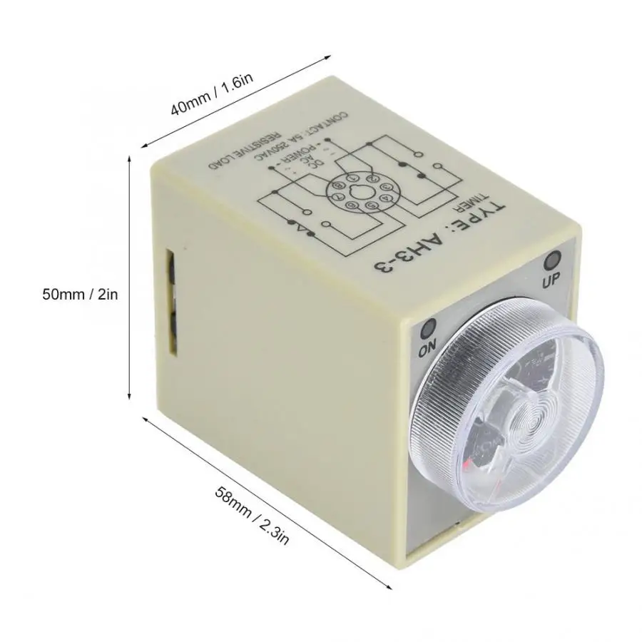 Реле времени с задержкой 8 контактный таймер din рейкой DC24V/AC110V/220V/380V 6S реле