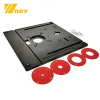 aluminium router table insert plate table electric wood milling trimming machine flip plate guide table jig saw flip board