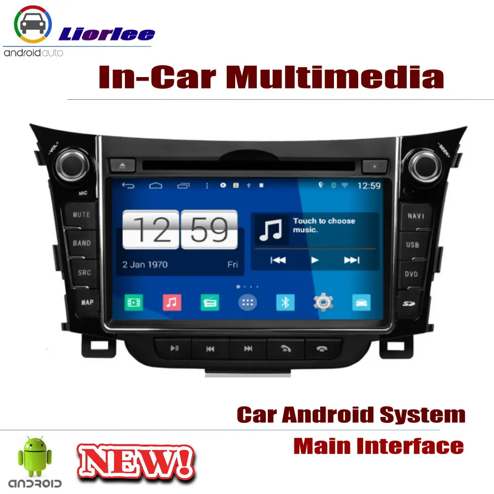 Для Hyundai Elantra GT 2012 2017 автомобильный Android плеер DVD GPS навигационная система HD экран