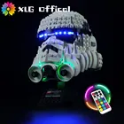 RGB RC новая светодиодная подсветка, совместимая с LEGO 75276 штурмовик, шлем, световой комплект, игрушки светильник блоков, подарки на Рождество