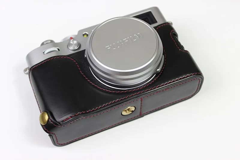 Кожаный половинный чехол для камеры FUJIFILM FUJI X100 X100S X100T X100F X100V | Электроника