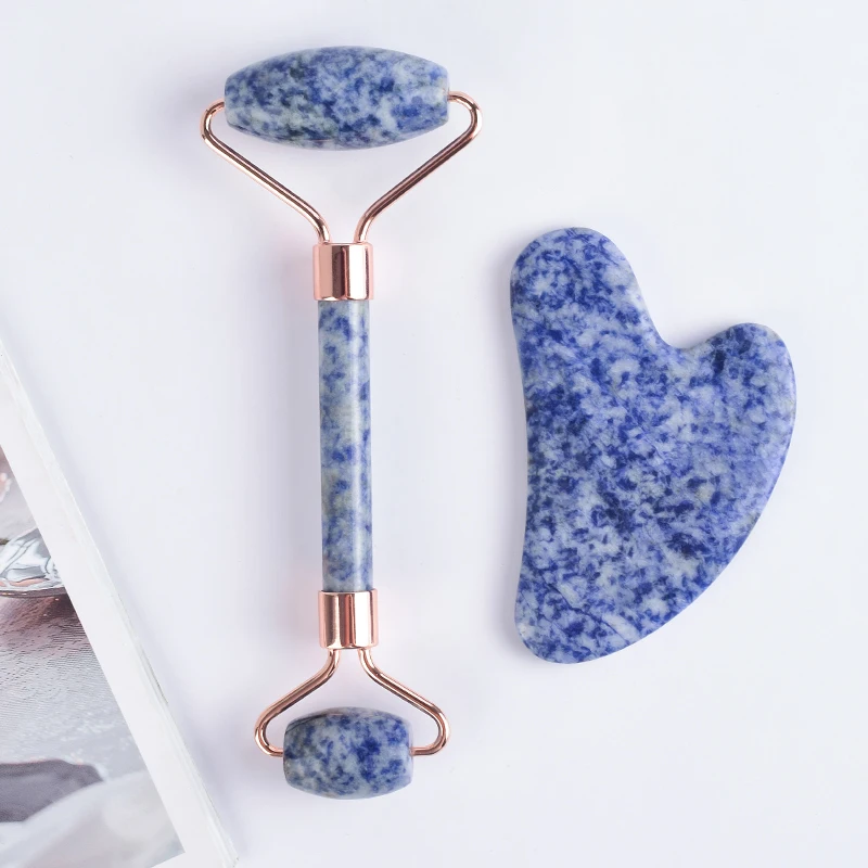 Массажный камень для лица и шеи похудения против морщин целлюлитный 2 в 1