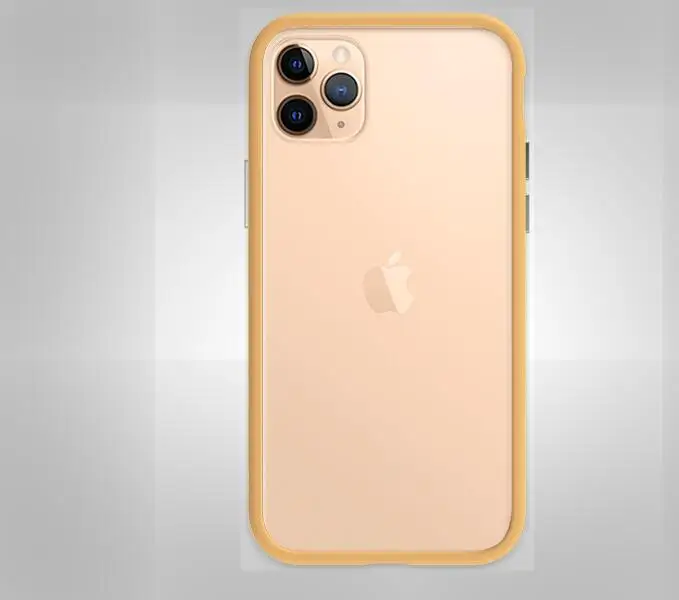 brown DEVILCASE Devilshield для iPhone 11, iPhone 11 Pro, iPhone 11 Pro Max ТПУ бампер+ задняя прозрачная стеклянная панель - Цвет: brown