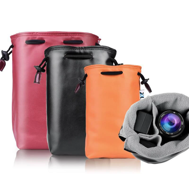 Сумка для dslr-камеры кожаные сумки из овчины чехлы объектива чехол внутренней