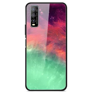 For VIVO Y70S Phone Case Tempered Glass Case Phone Cover Fitness Back Bumper Series 1 For VIVO Y70S Phone Case Tempered Glass Case Phone Cover Fitness Back Bumper Series 1