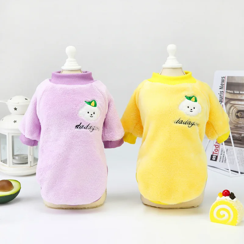 Дешевое зимнее пальто для домашних животных одежда теплые костюмы кошек и щенков