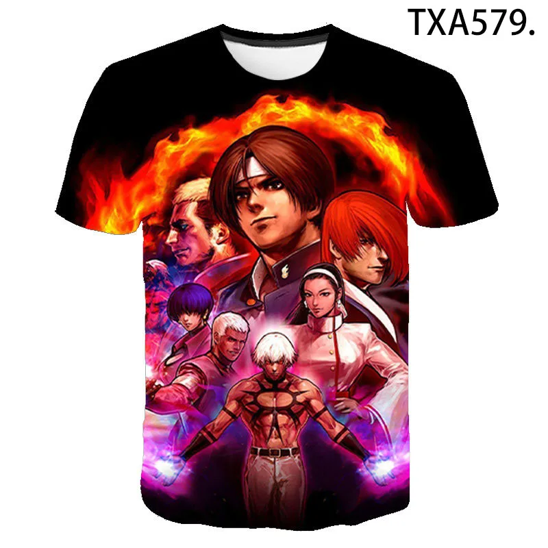 

New Casual Summer 3D Printed T-shirt Men Women Children Cool The King Of Fighters Streetwear Short Sleeve Boy Girl Kids Tops