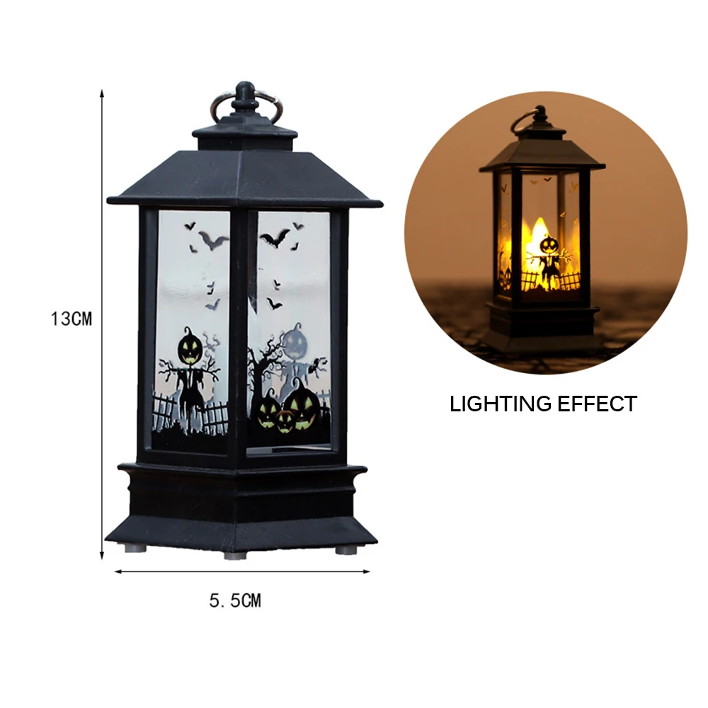 2020 Хэллоуин винтажный квадратный светильник в виде тыквы декоративный