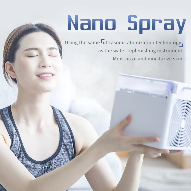 2021 models NEXFAN mini household refrigeration and air conditioning fan USB charging Desktop Mini Spray humidification cooling |