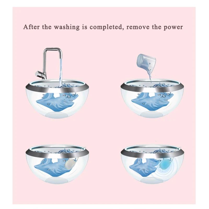 Ультразвуковая мини стиральная машина с пузырьками портативная дорожная