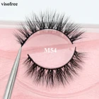 Ресницы Visofree натуральные накладные Искусственные ресницы длинные норковые ресницы 3D для макияжа удлинение ресниц Красота норковые ресницы M54