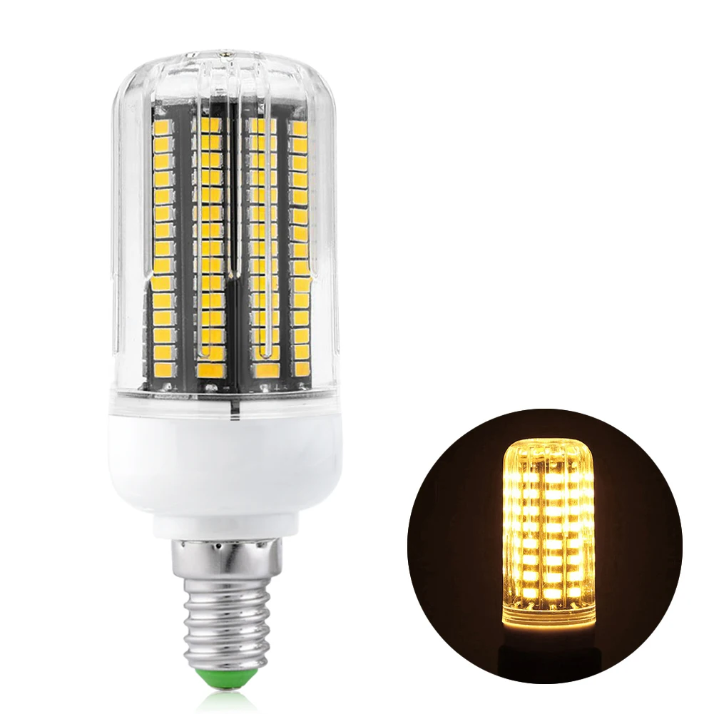 TSLEEN 4 шт E27 E14 качество без мерцания светодиодный светильник 5736 SMD лампа 220 В Замена