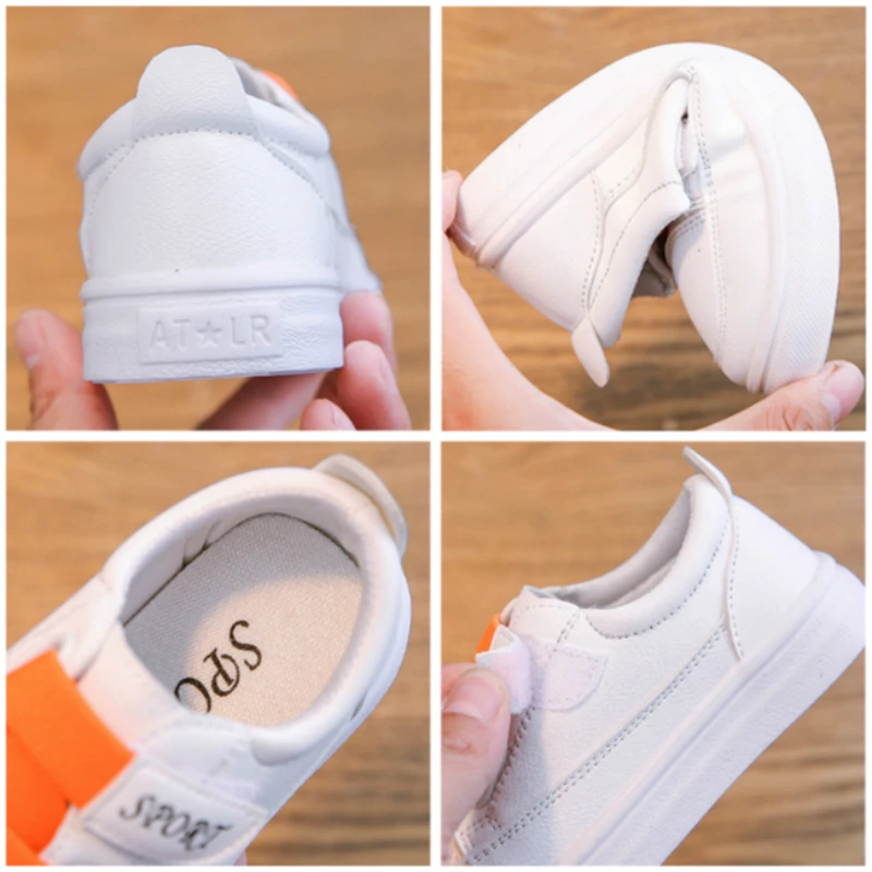 Kids Shoes for Baby Girls Colorful Elastic Black and White Big Children New Leisure Boys Toddler Sneakers Trainer | Детская одежда и