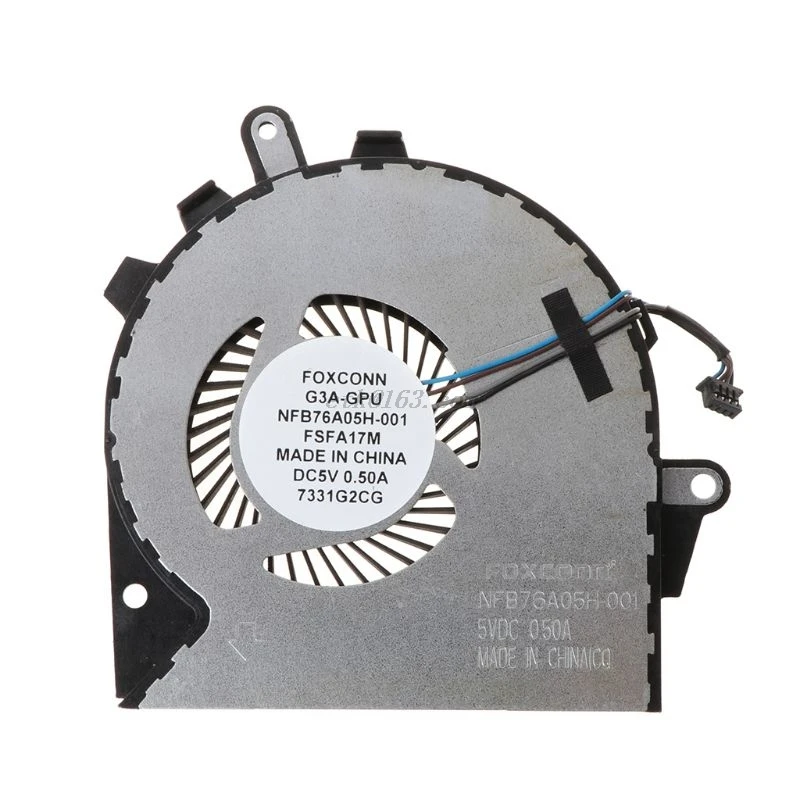 Черный металлический замененный Ноутбук GPU CPU вентилятор охлаждения для HP OMEN 15 CE 17