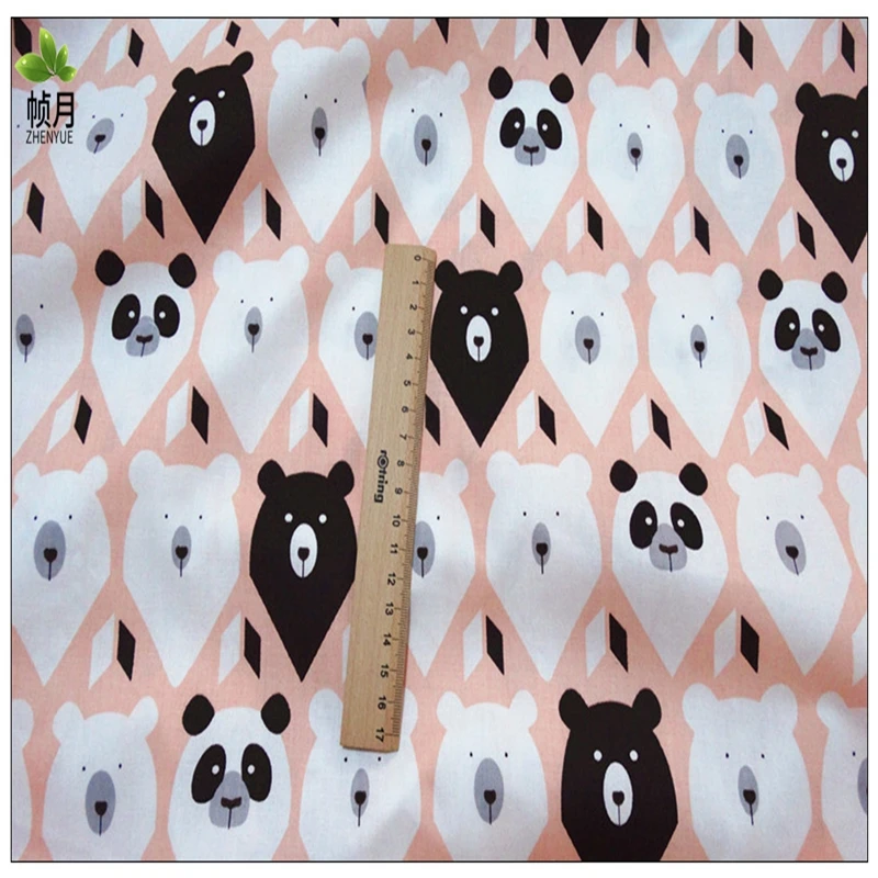 40 см 50 3 шт./лот Новый Медведь джунглей хлопковая саржевая ткань для пэчворка