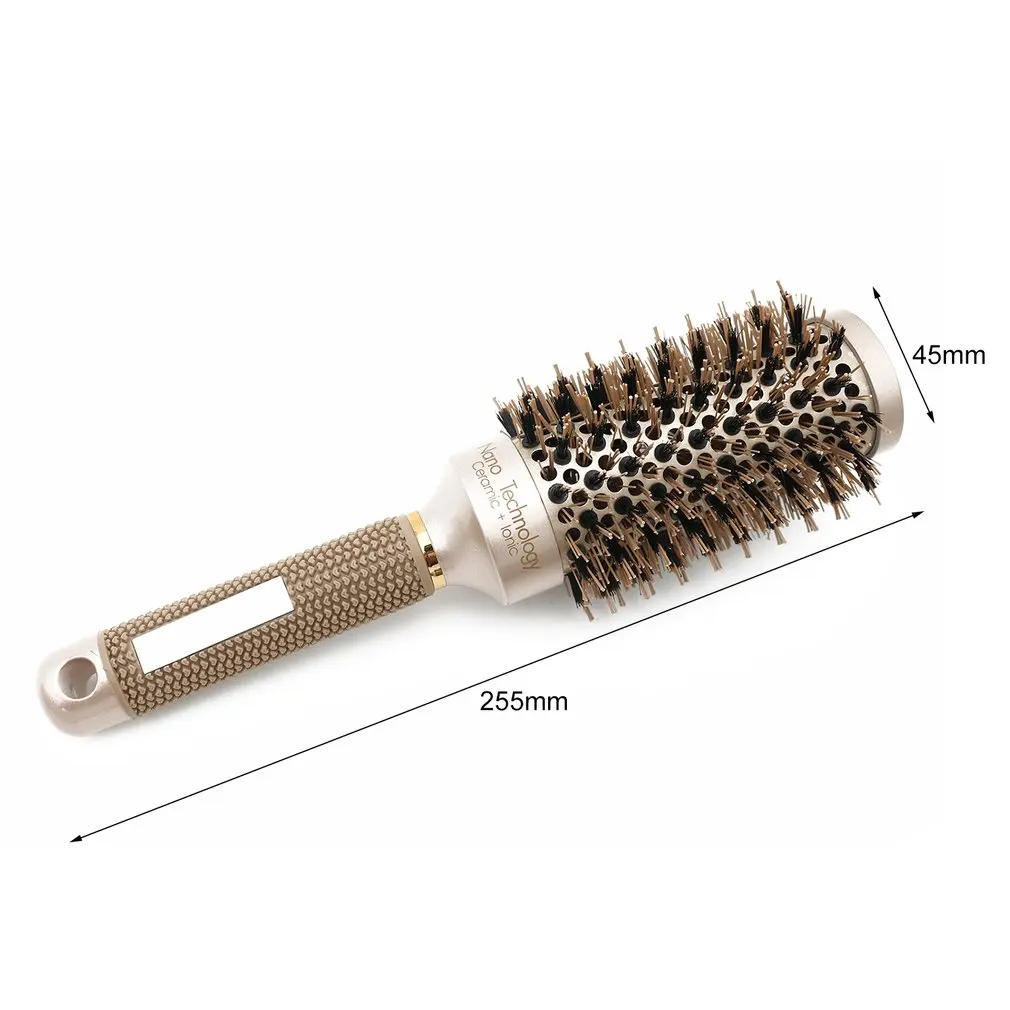 

Ceramic Aluminium Round Salon Tangle Hair Comb Hair Brush Hairbrush Professional Hairdressing Combs For Barber Styling Tools