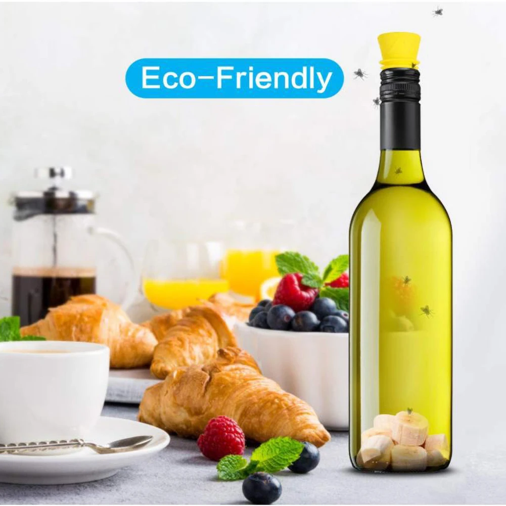 4/6/8 шт. гибкий ловушка для мух Воронка многоразовые силиконовые фрукты ловушек