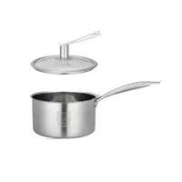 stainless steel milk pot 304 thick household small soup pot steamer baby food supplement pot induction cooker general cast iron