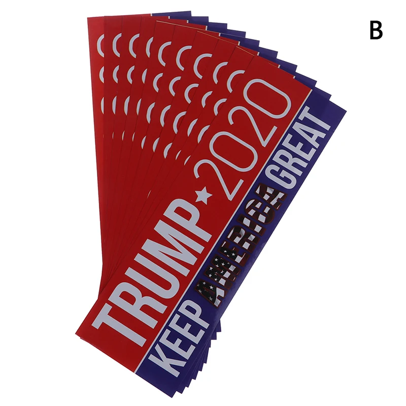 

2020 10Pcs New Embroidery Sticker Re-Election Keep America Great Again USA Flag for President Donald Trump
