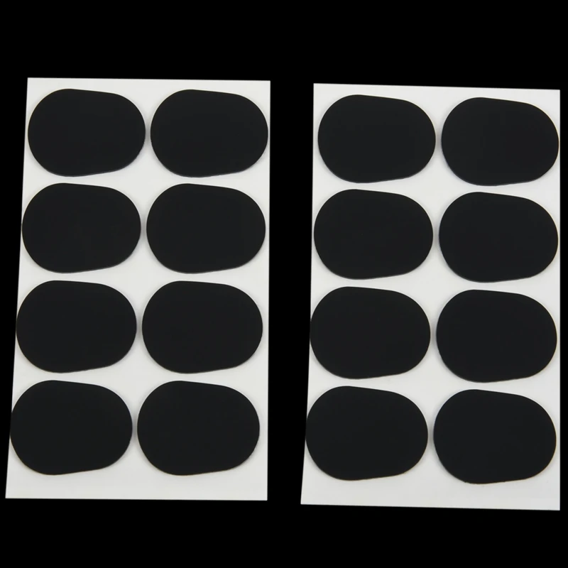 

16pcs Alto/tenor Sax Clarinet Mouthpiece Patches Pads Cushions, 0.8mm Black, 16 Pack