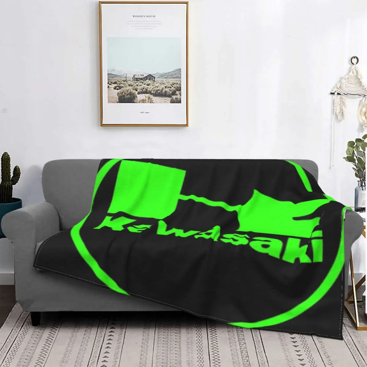 

Manta para motocicleta Kawasaki 2038, colcha, cama a quadros, toalla de playa, cubierta для детей