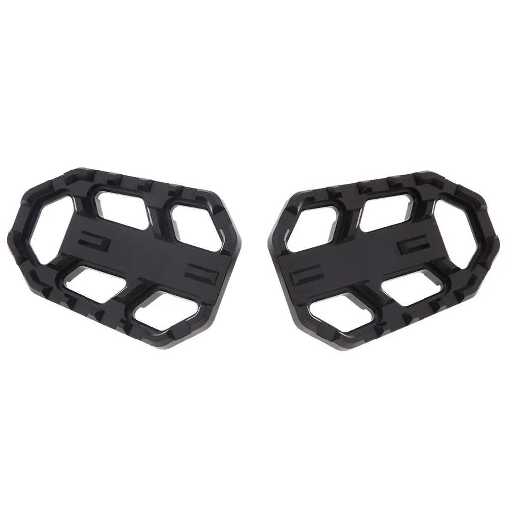 

1 Pair Black Motorcycle Foot Pegs Bracket Wide Rider Footrest For KAWASAKI