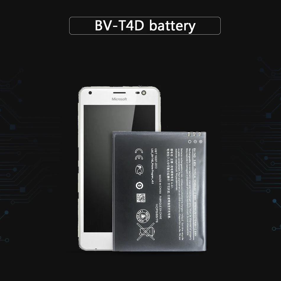 Аккумулятор BVT4D 3340 мАч для Microsoft Nokia Lumia 950 XL CityMan 940 литиевые батареи телефона с