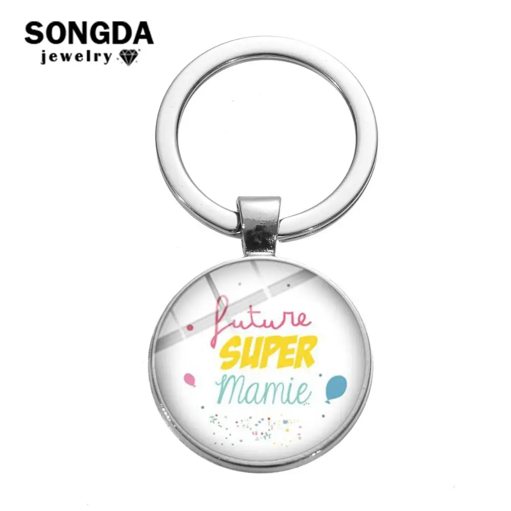 SONGDA 2019 брелок с надписью Super Anny Papy для ключей Love и бабушкой подарок семьи
