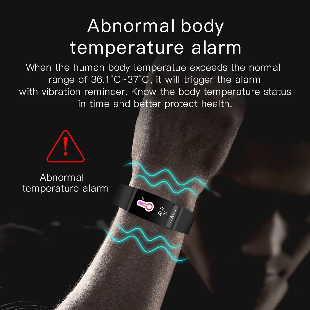 

NEW M8 Smart Watch Band Temperature Measure ECG Heart Rate Blood Pressure Monitor Weather Sedentary Remind men women Android ios