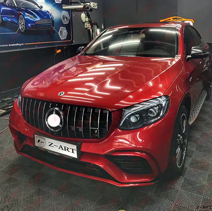 Z ART GLC 63 тюнинг пакет для Mercedes Benz COUPE W253 2016 2019 AMG выглядит купе модифицированной