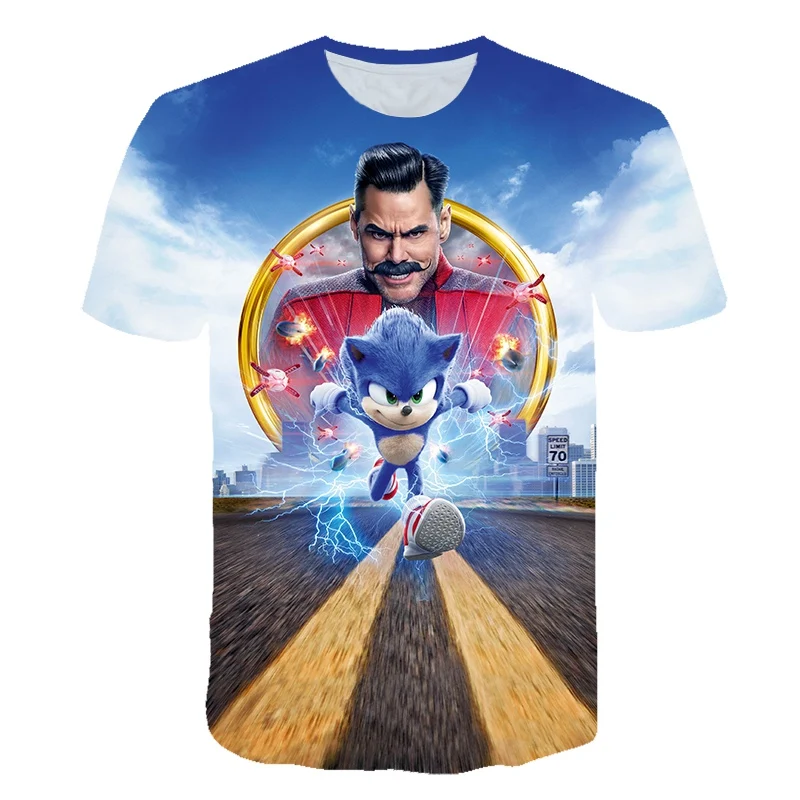 

Summer 3d Supersonic Sonic Print Clothes Woman 3d Funny T-shirts Costume Adult Summer Clothing Tees Hombre Cartoon Men T-shirts