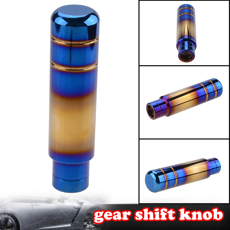 

Universal Manual Plating Color Gear Shift Knob Electroplating Burnt Blue Aluminium Alloy Fit For JDM HONDA Car Accessories