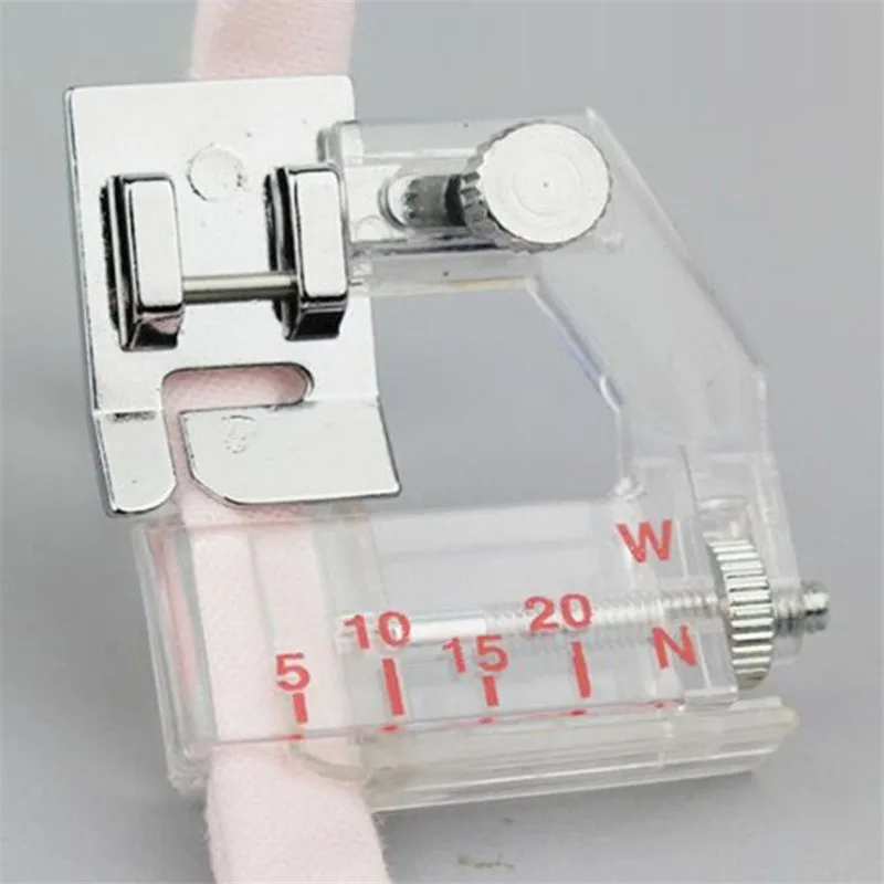 

Free Shipping DIY Sewing Machine Adjustable Wide Wrapping Cloth Strip Binding For Domestic Sewing Machine Parts Press Tool