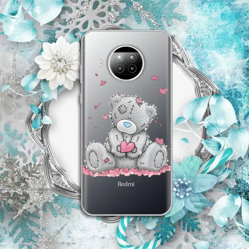 

Tatty Teddy Cute bear high quality Phone Case shell Transparent for Xiaomi Redmi note 10 t 8 9 pro lite 11