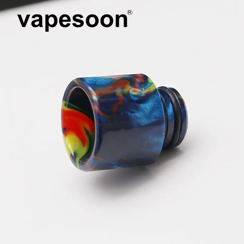 

50pcs coloful 510 resin drip tip for e cigarette 510 thread atomizer such as melo 3 mini tfv4 Ijust s atomizer/vaporizer