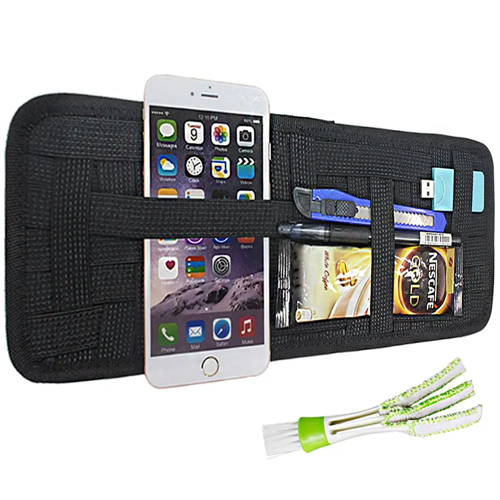 1pcs Sun Visor MOQIU авто солнцезащитный козырек Органайзер сумка для хранения держатель для карт многофункциональная ручка солнцезащитные очки зонтик укладка - Название цвета: 1pcs Sun Visor